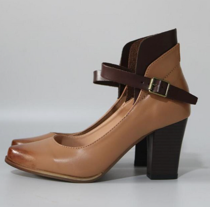 Women's Heel Sandals with Ankle Straps