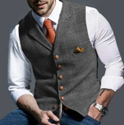 Men's Vintage Style Vest Classic Modern Design