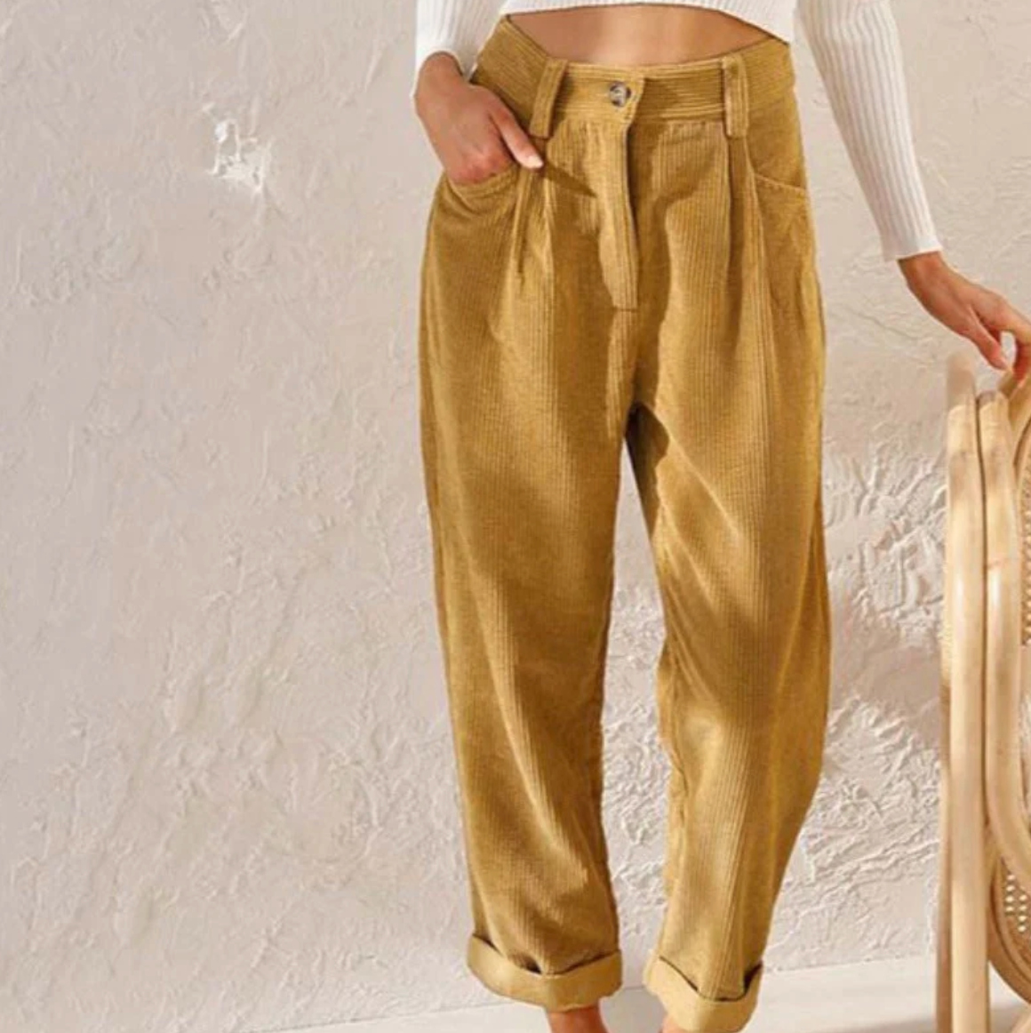 Malia Women's Velvet Casual Pants