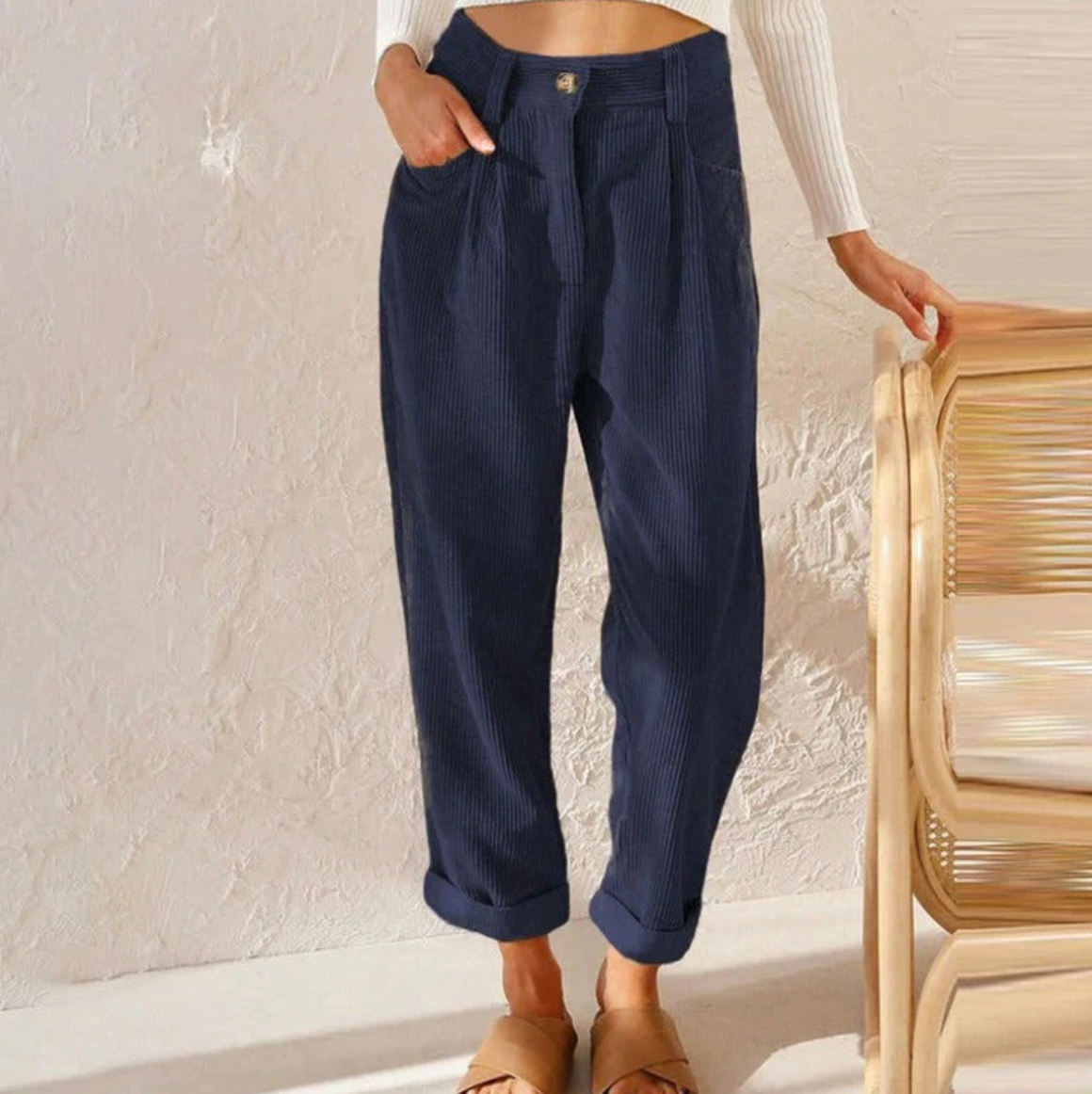 Malia Women's Velvet Casual Pants