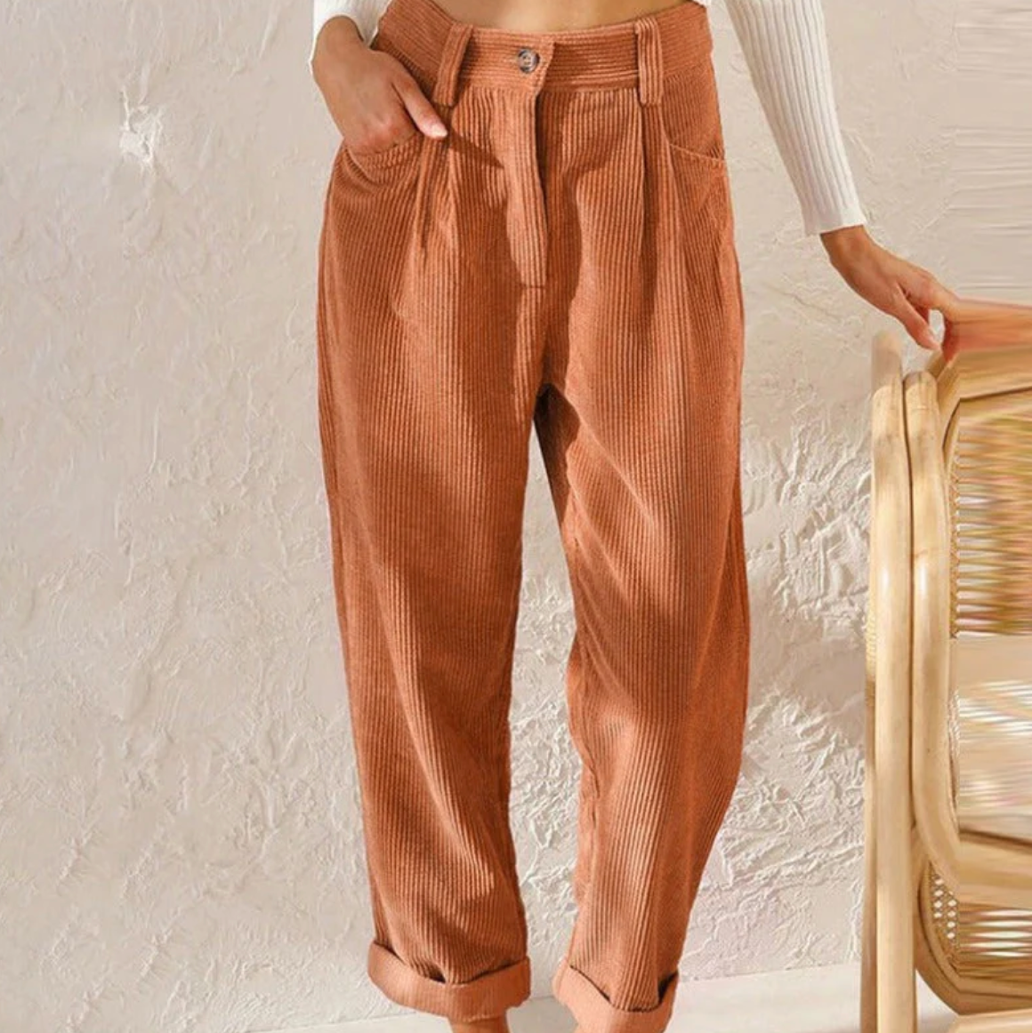 Malia Women's Velvet Casual Pants