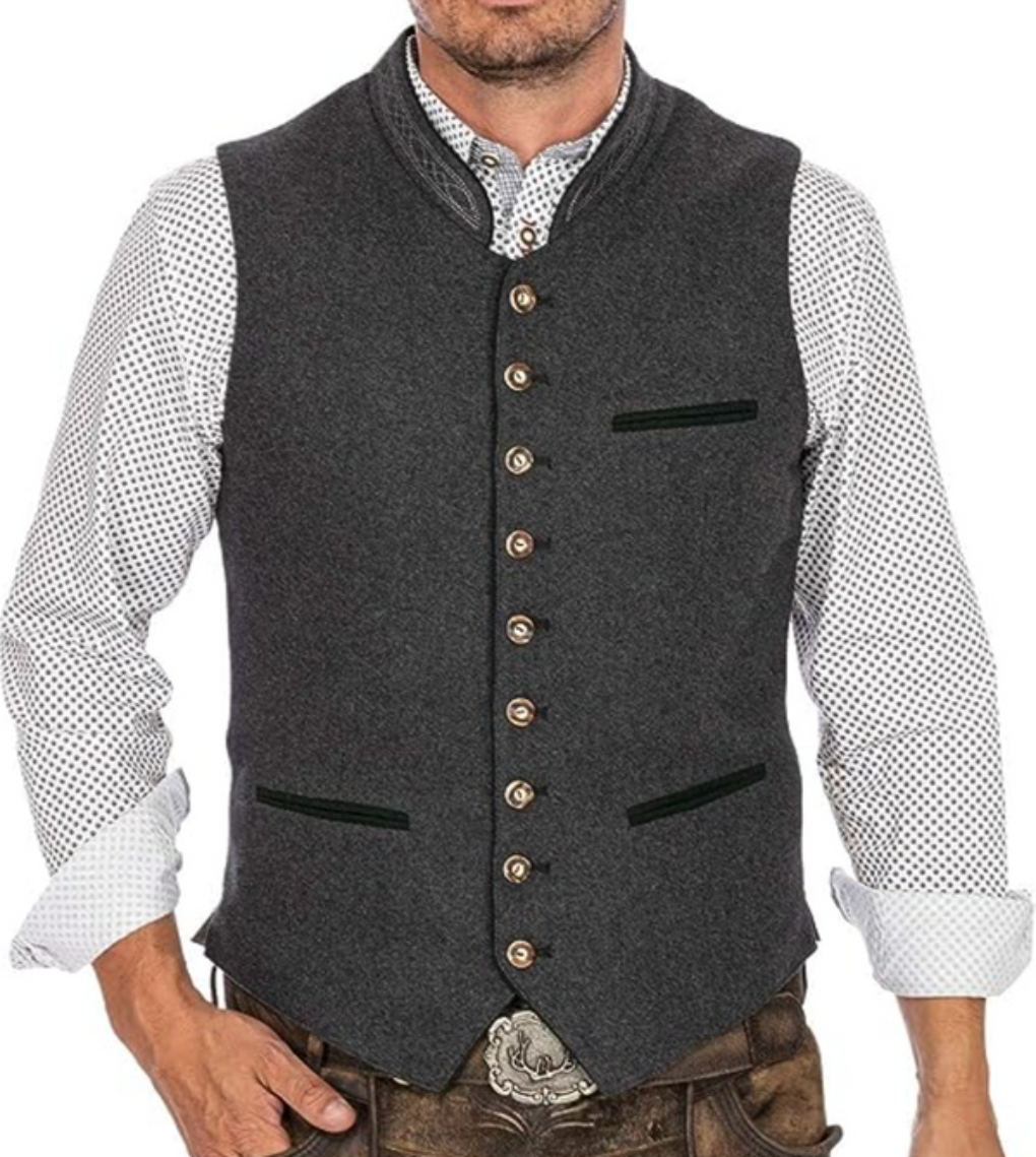 Men's Traditional Waistcoat - Fashinoza