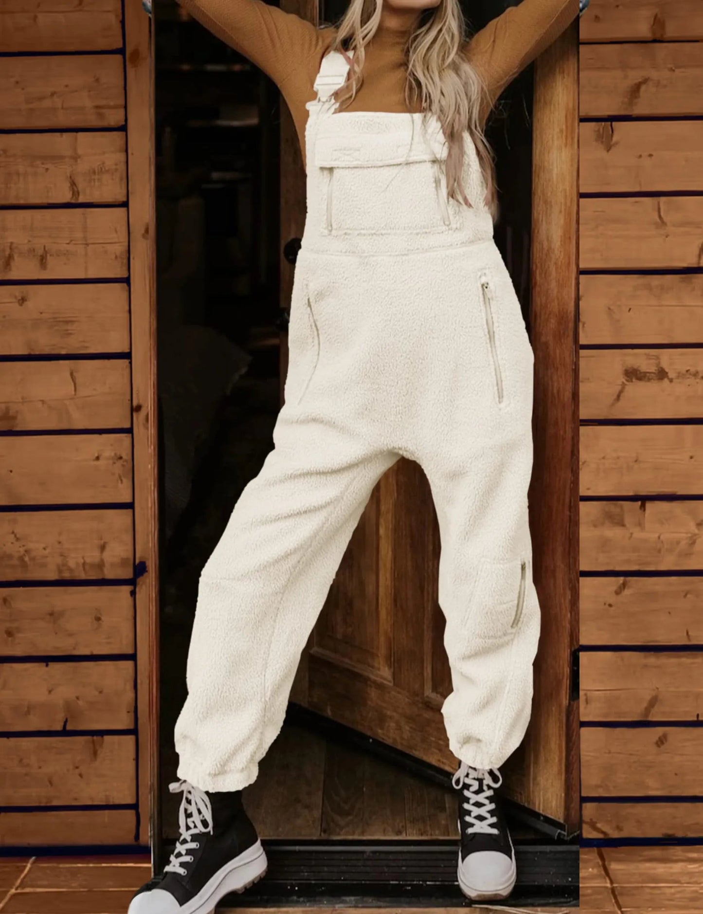Tess Women's Fleece Overalls Ultra Comfortable - 
Fashinoza