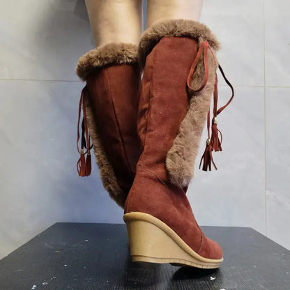 Women's Knee-High Warm Boots Comfortable - 
Fashinoza