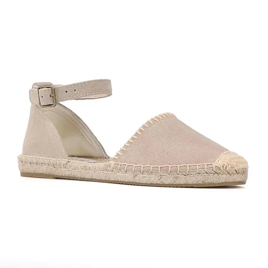 Women's Espadrille Flat Shoes Comfortable Canvas - 
Fashinoza