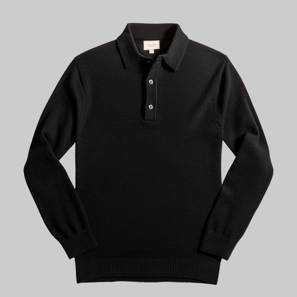 Men's Polo Knit Sweater