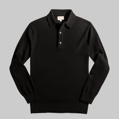 Men's Polo Knit Sweater