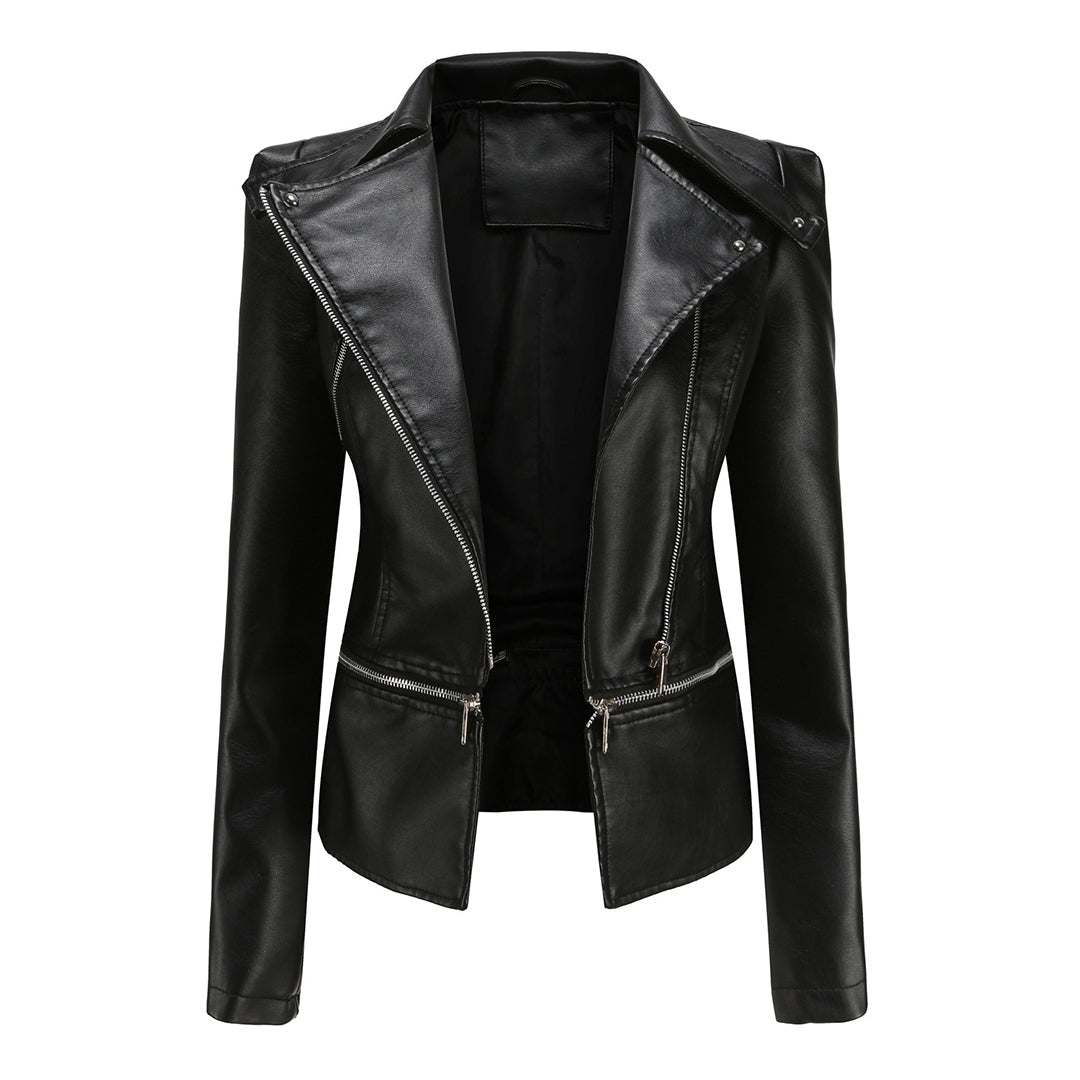 Women's Genuine Leather Jacket - Fashinoza