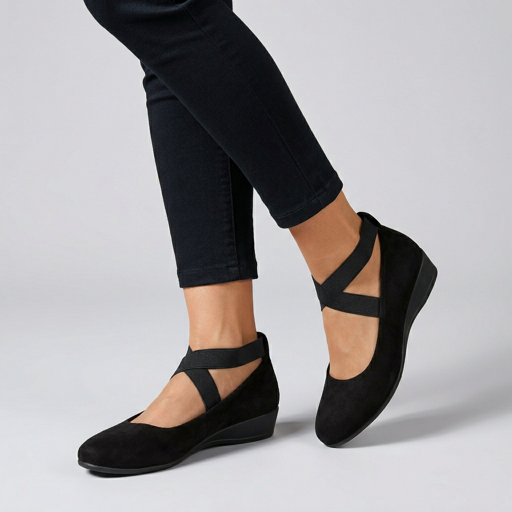 Women's Orthopedic Flats Cross-Strap Support - 
Fashinoza