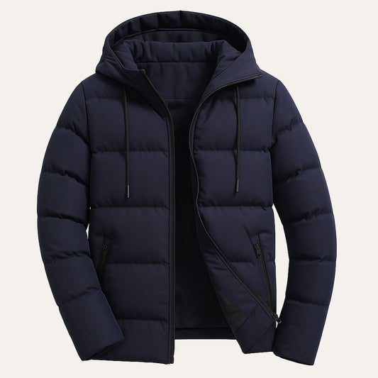 Men's Waterproof Parka Hooded Puffer Jacket - Fashinoza