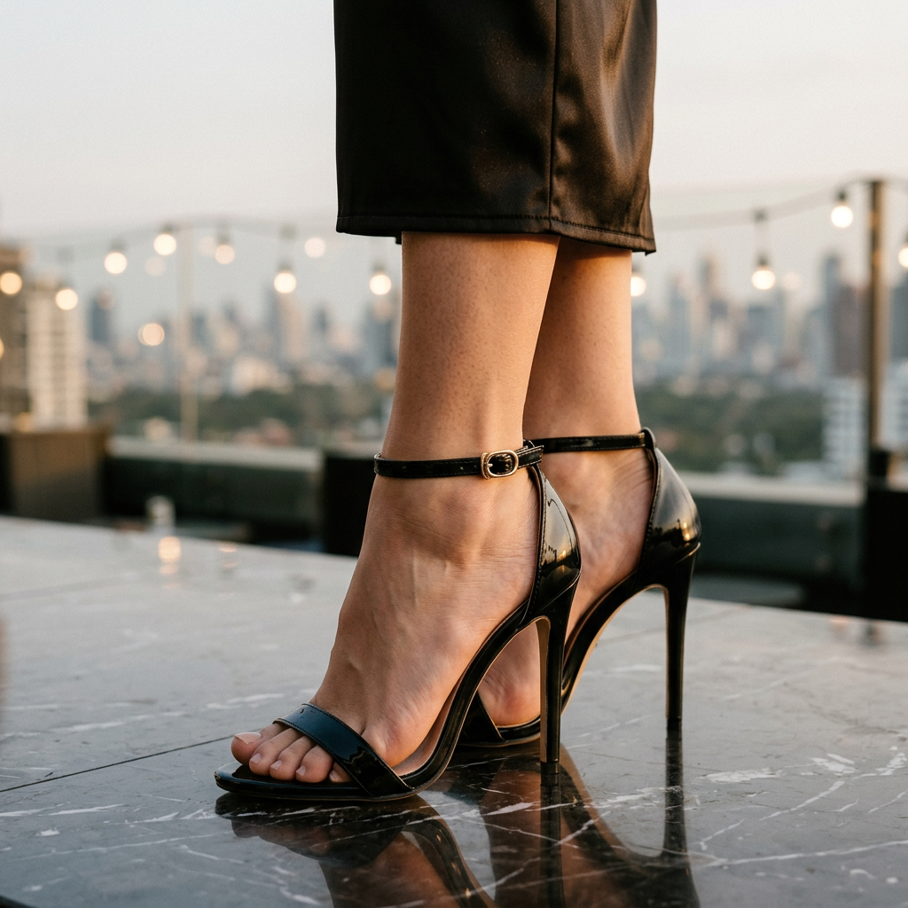 Women's High Heel Ankle Strap Sandals