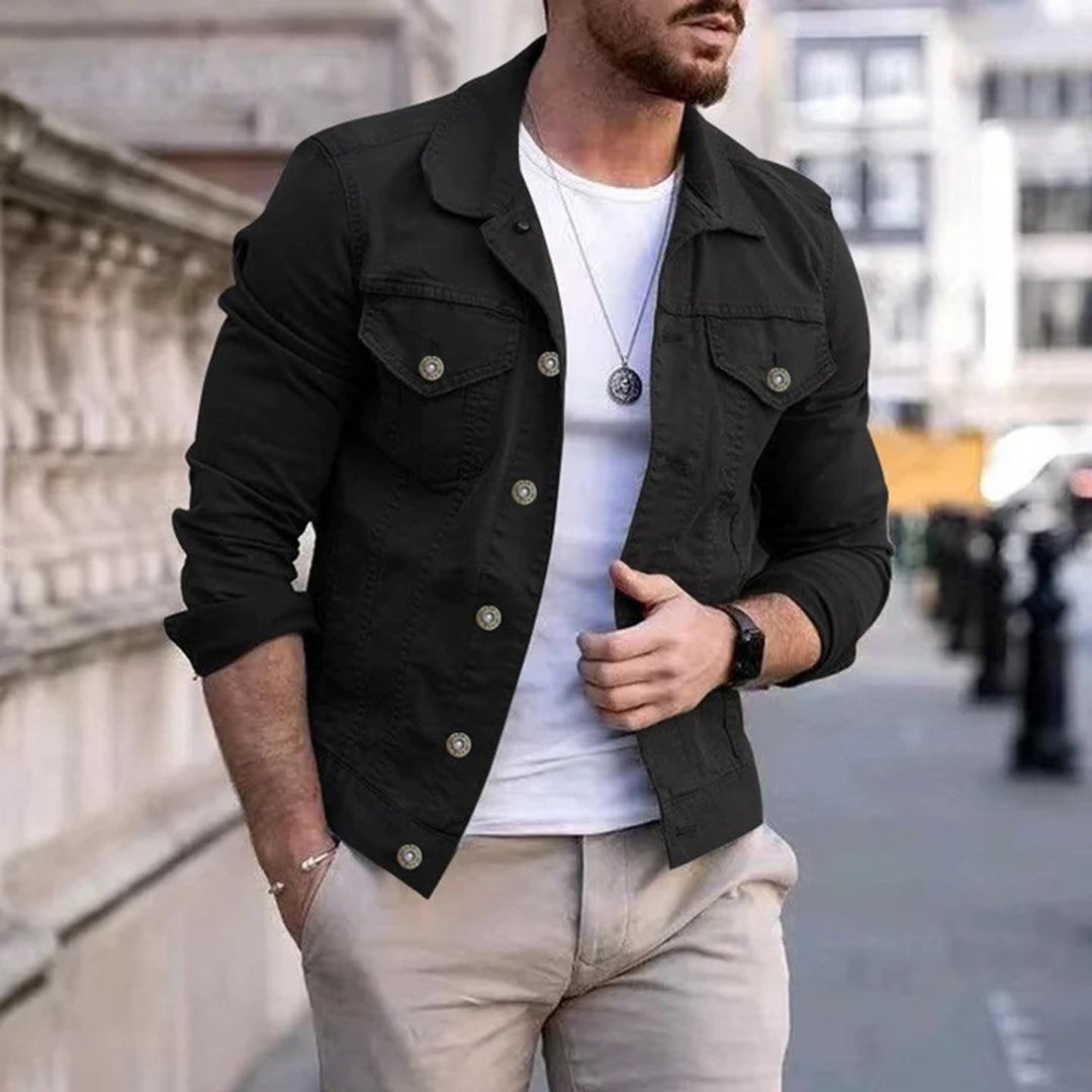 Men's Lightweight Spring Jacket Water Resistant Beige - Fashinoza
