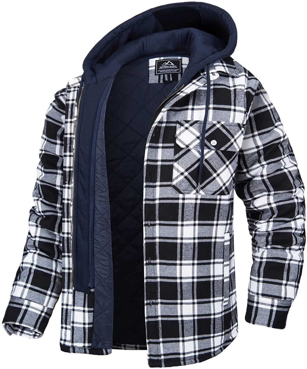 Men's Hooded Mid Season Jacket - Fashinoza