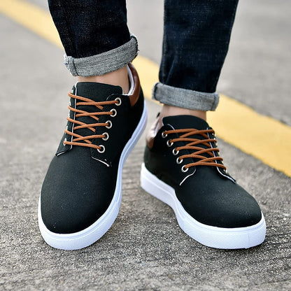 Men’s Two-Tone Lace-Up Sneakers