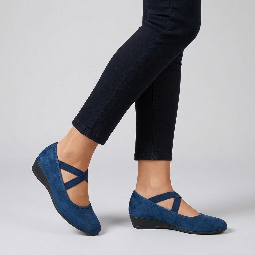 Women's Orthopedic Flats Cross-Strap Support