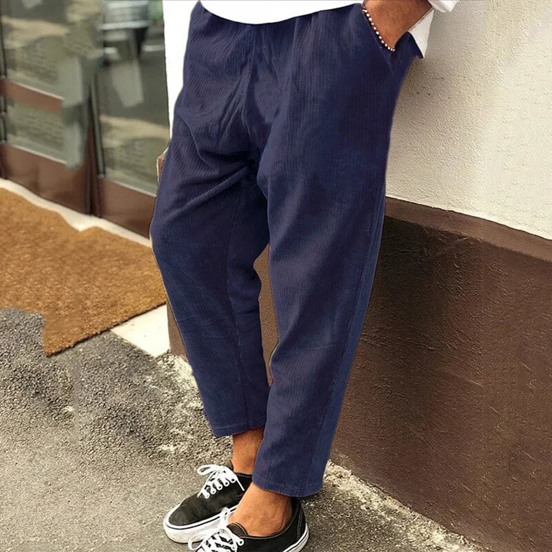 Clyde Men's Corduroy Pants Comfortable Classic Style - Fashinoza