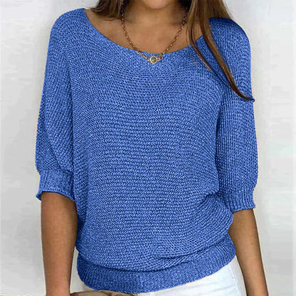 Women's Oversized Sweater Cozy Casual Beige