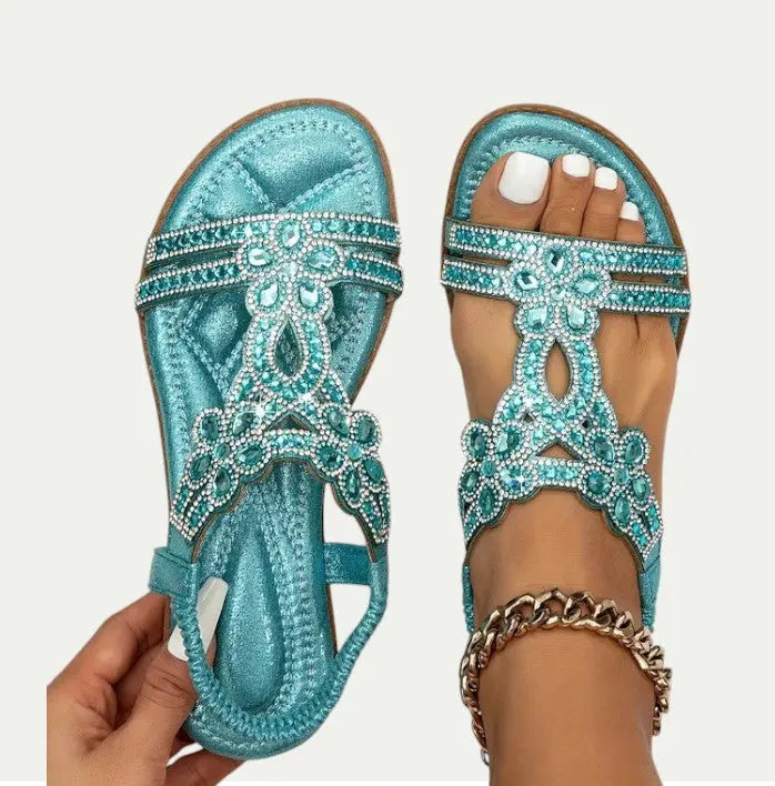Women's Bohemian Summer Sandals Comfortable - 
Fashinoza