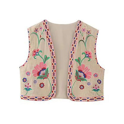 Vivienne Women's Floral Boho Vest