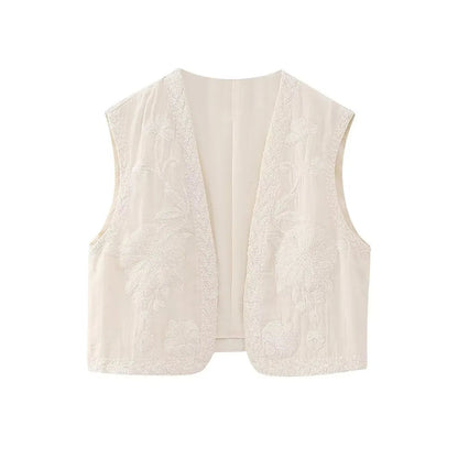 Vivienne Women's Floral Boho Vest