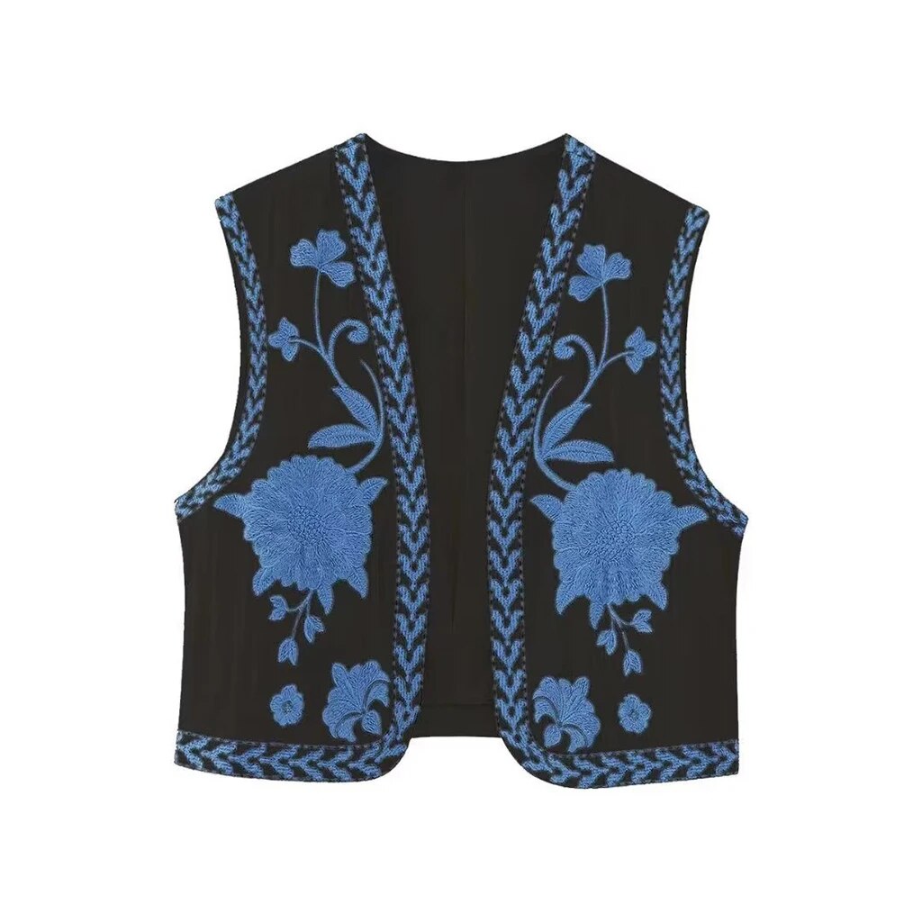 Vivienne Women's Floral Boho Vest