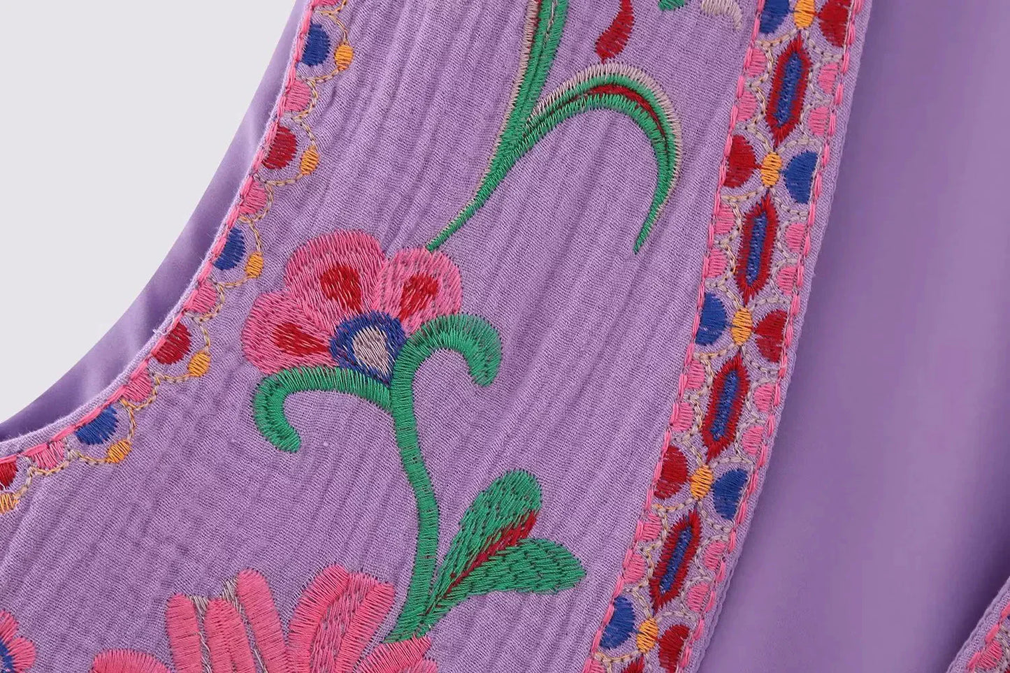 Women's Embroidered Boho Vest