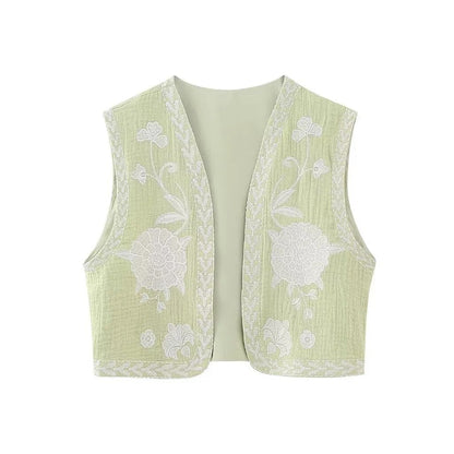 Vivienne Women's Floral Boho Vest