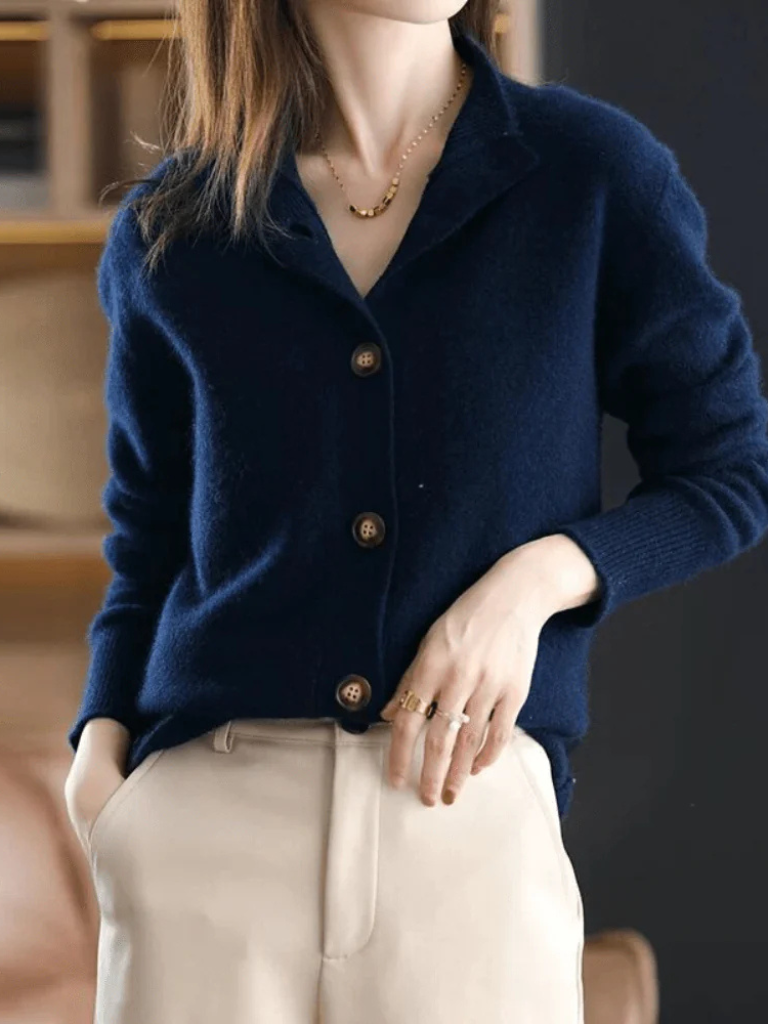 Soft Button Knit Cardigan