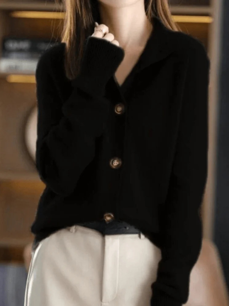 Soft Button Knit Cardigan