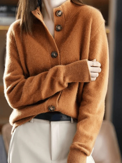 Soft Button Knit Cardigan