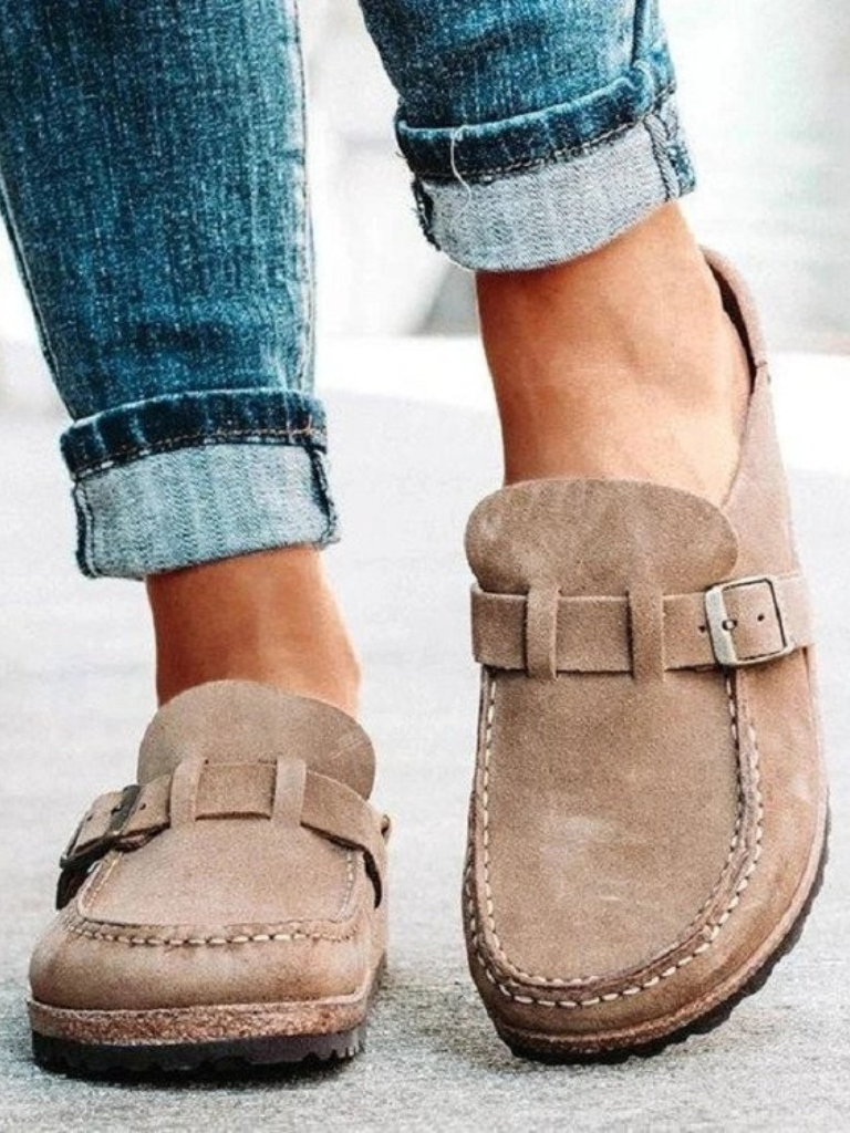 Women's Backless Slip-On Loafers