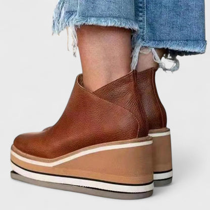 Women's Closed Toe Platform Boots
