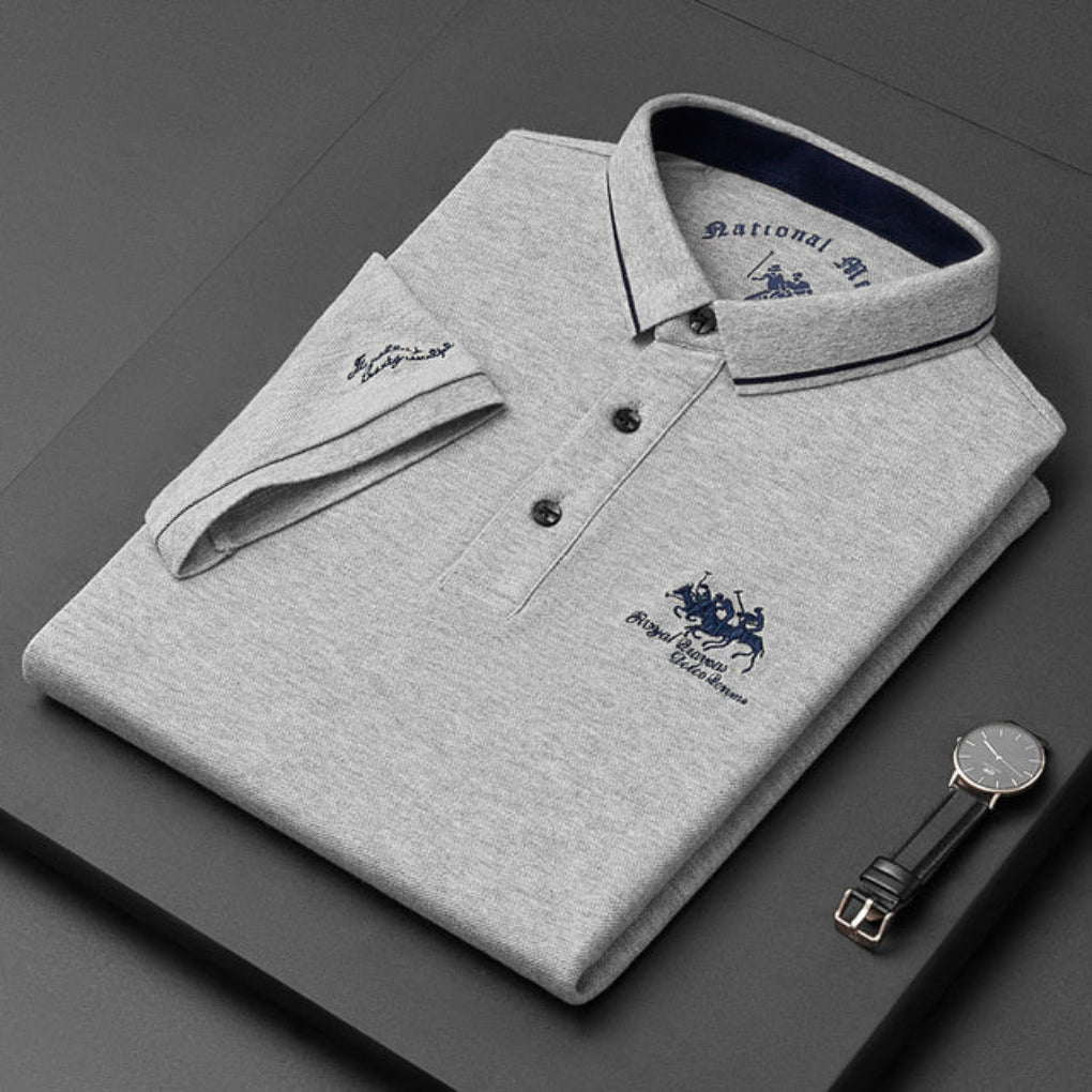 Men's Polo Shirt Casual Button Down