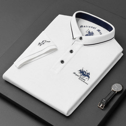 Men's Polo Shirt Casual Button Down