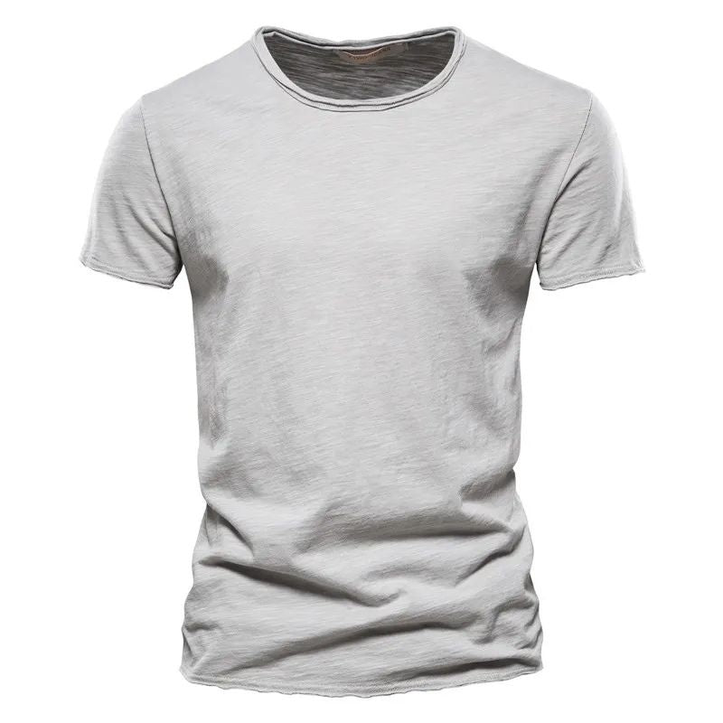 Men's Cotton T-Shirt Breathable Summer White