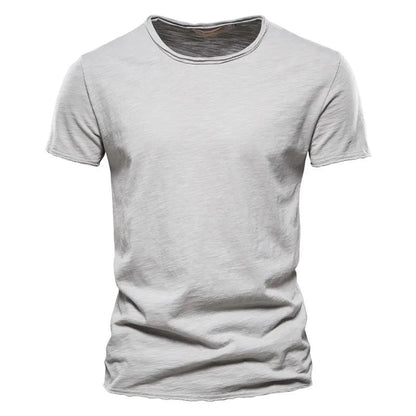 Men's Cotton T-Shirt Breathable Summer White