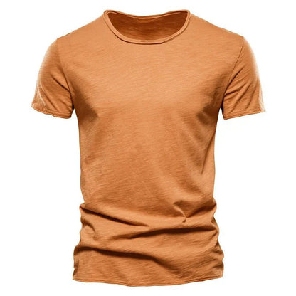 Men's Cotton T-Shirt Breathable Summer White