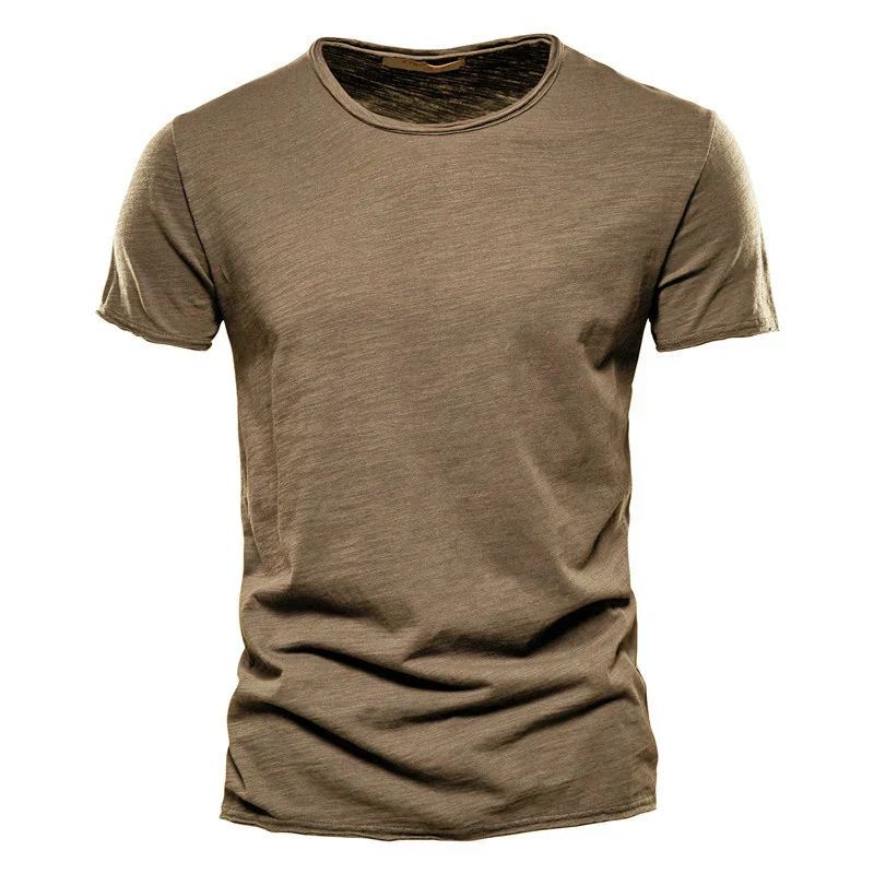 Men's Cotton T-Shirt Breathable Summer White