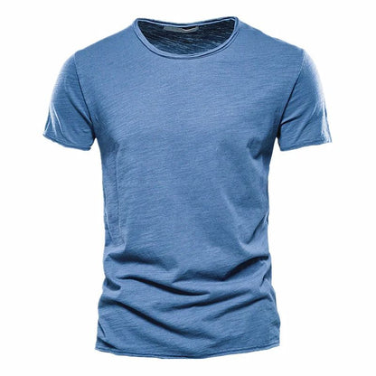 Men's Cotton T-Shirt Breathable Summer White