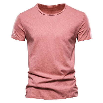 Men's Cotton T-Shirt Breathable Summer White