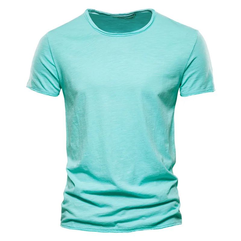 Men's Cotton T-Shirt Breathable Summer White