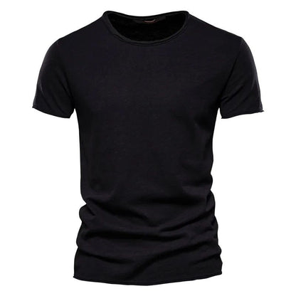 Men's Cotton T-Shirt Breathable Summer White