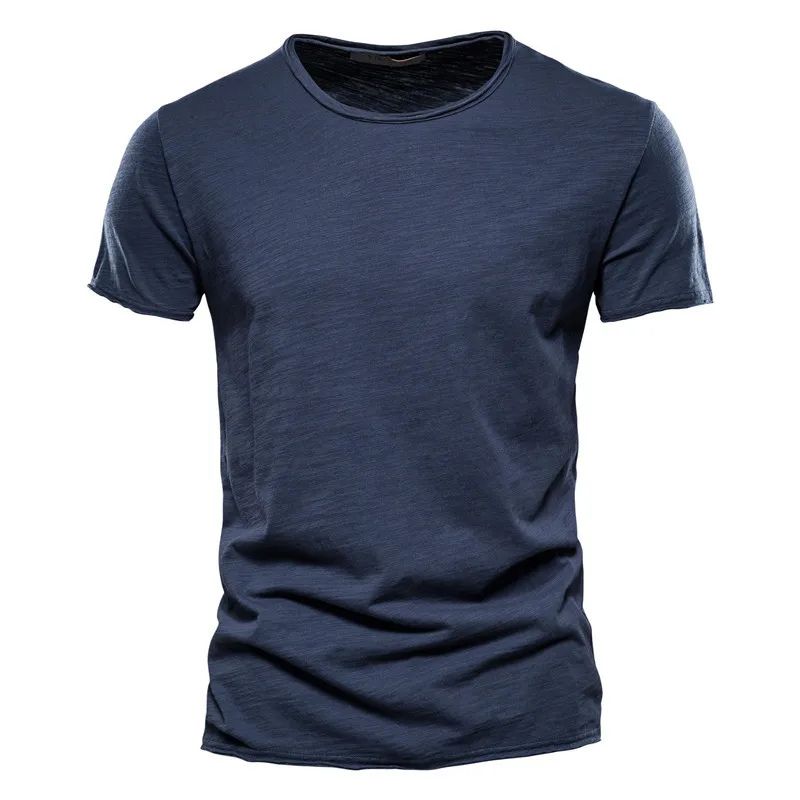 Men's Cotton T-Shirt Breathable Summer White - 
Fashinoza