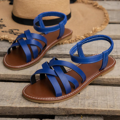 Breathable Cross Strap Sandals for Women – Comfortable & Versatile