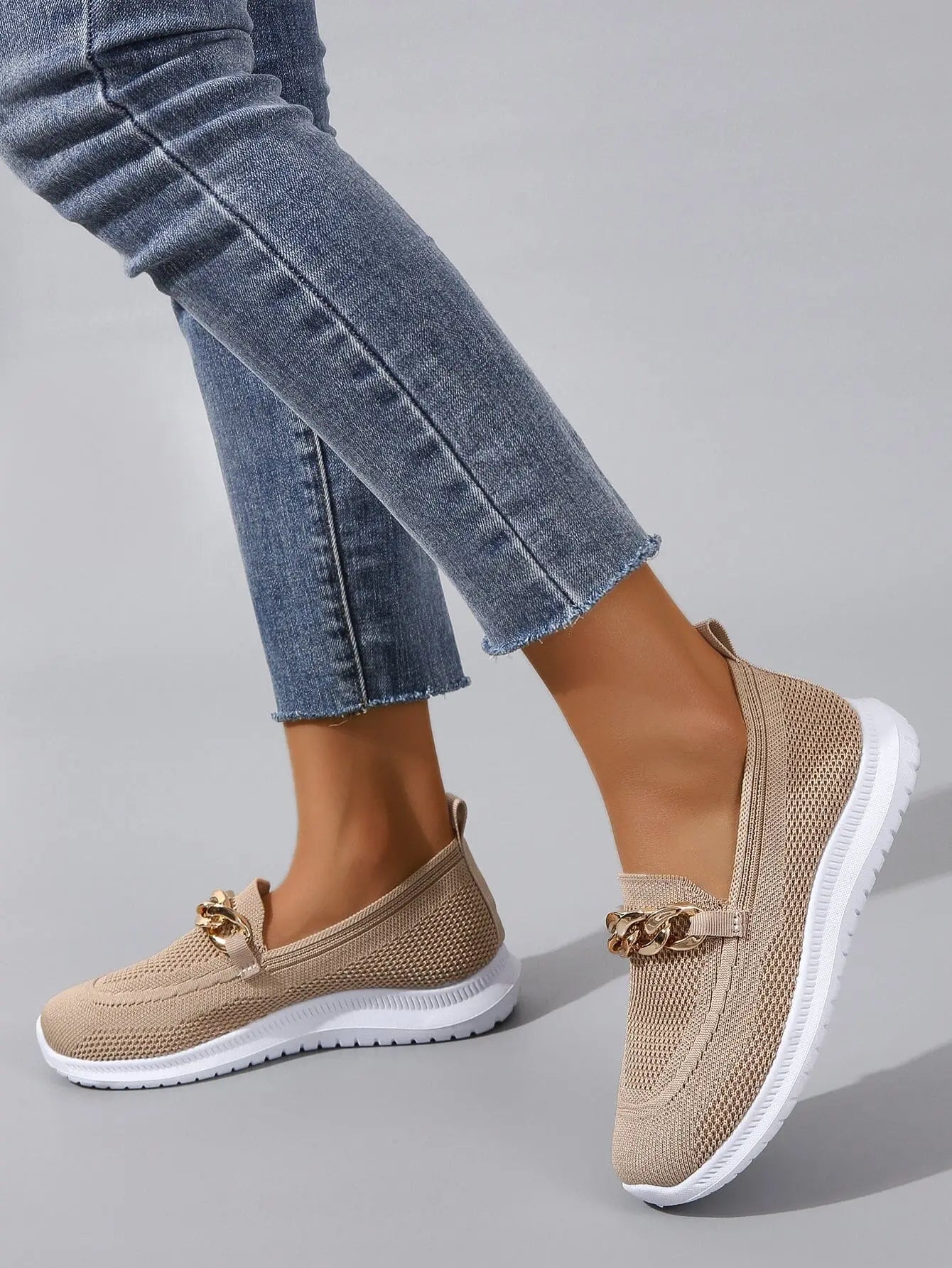 Women's Breathable Slip-On Loafers Comfortable - 
Fashinoza