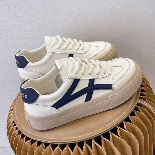 Women's Breathable Lace-Up Sneakers - 
Fashinoza