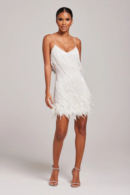 Fringe Sequin Cocktail Mini Dress