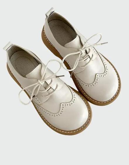 Women's Brogue Oxford Shoes Wide-Fit Comfortable - 
Fashinoza