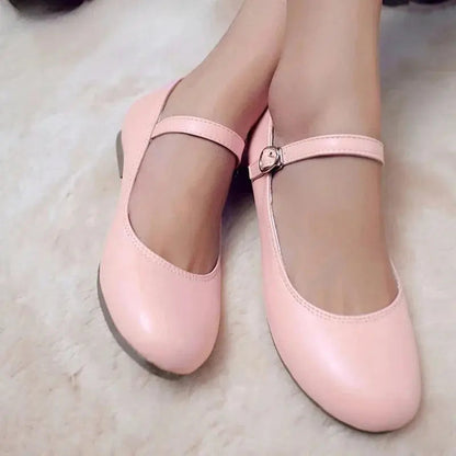 Buckle Strap Black Ballet Flats for Women – Stylish & Comfortable Everyday Footwear
