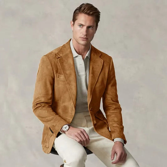 Men's Classic Blazer Structured Jacket - Fashinoza